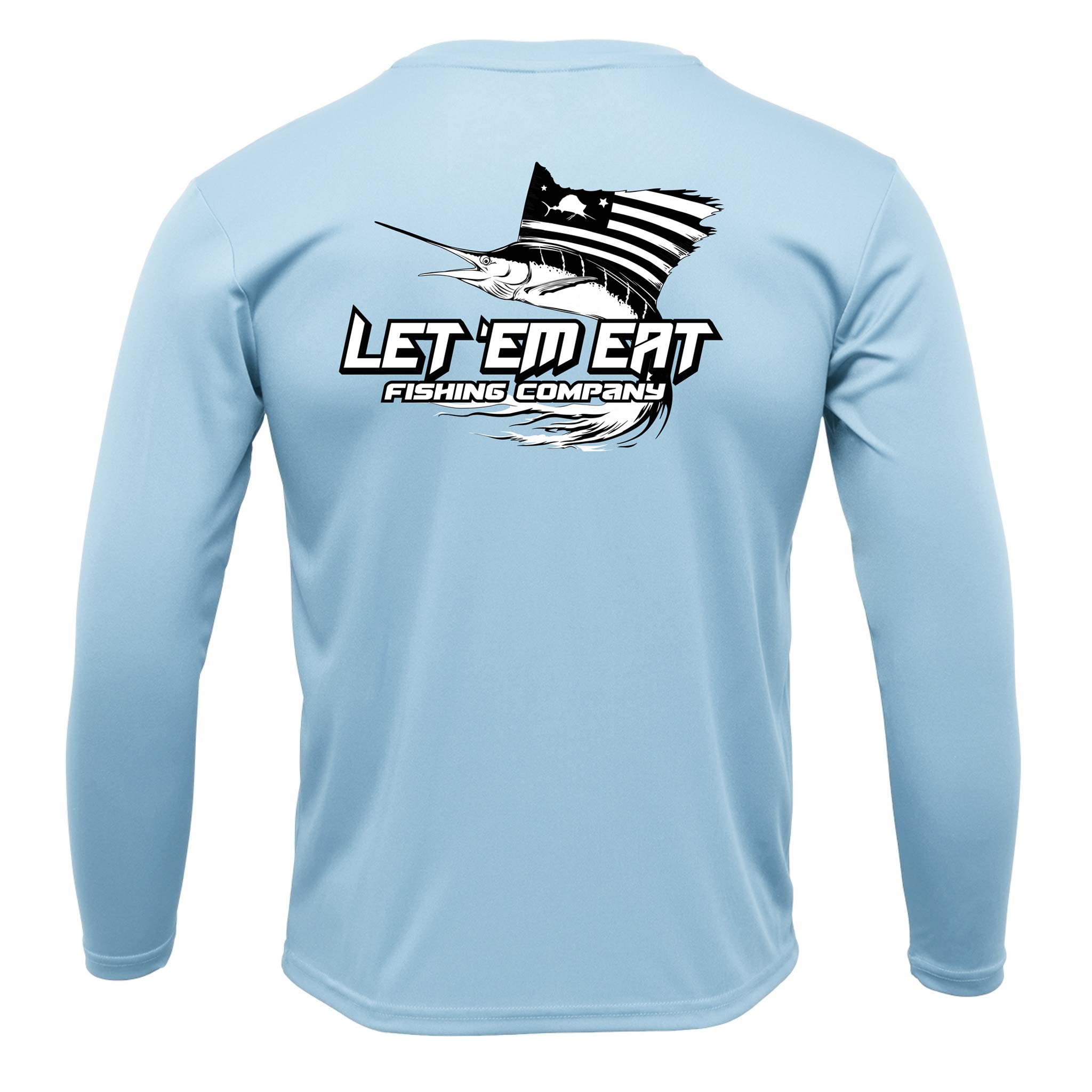 Ice Blue Long Sleeve Performance Shirt