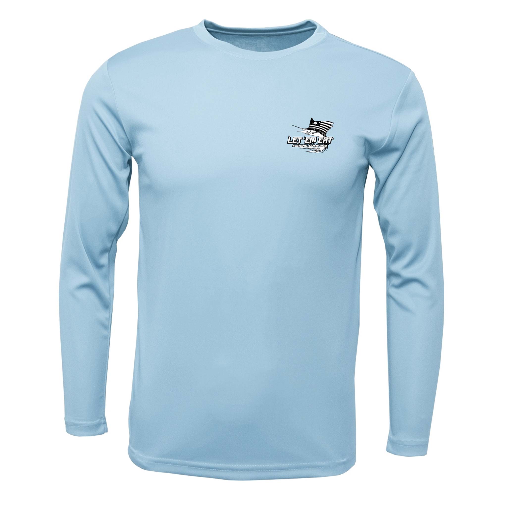 Ice Blue Long Sleeve Performance Shirt