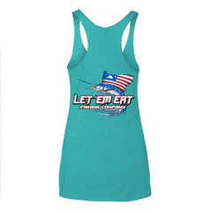 Ladies Tahiti Blue Angler Tank Top