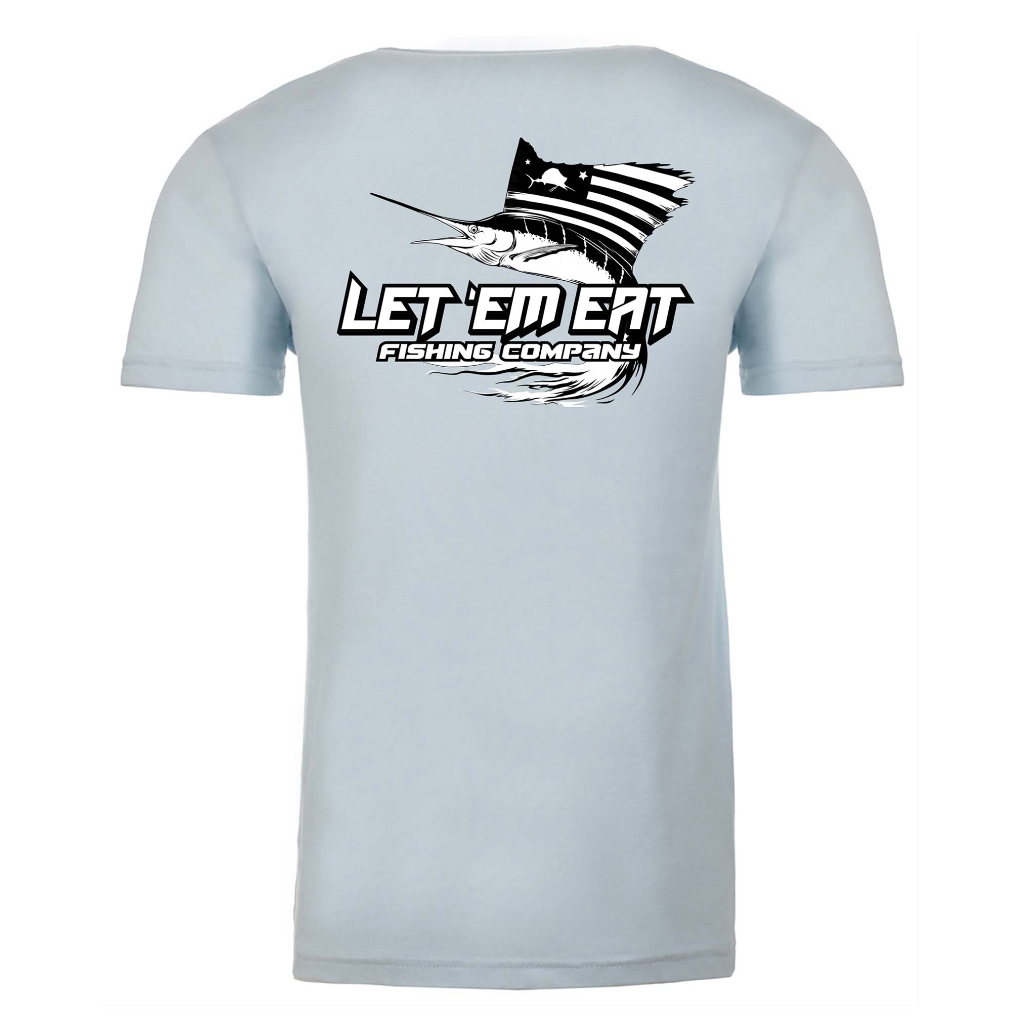 Light Blue Short Sleeve Fishing Tee