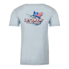 Light Blue Short Sleeve Fishing Tee